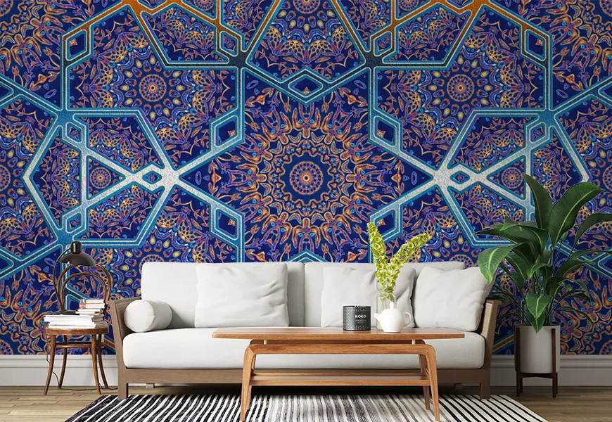 کاغذ دیواری طرح اسلیمی | کاغذ دیواری طرح اسلیمی