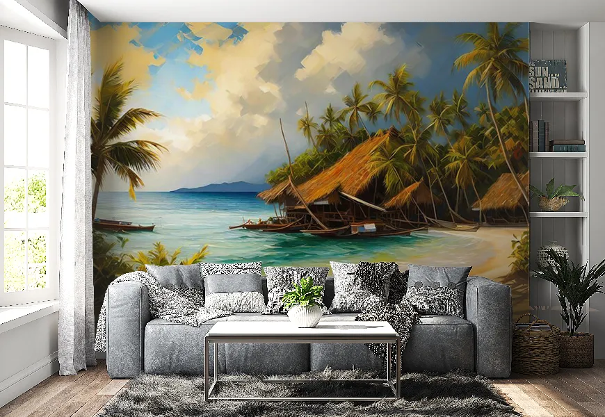 پوستر سه بعدی ساحل | پوستر سه بعدی ساحل