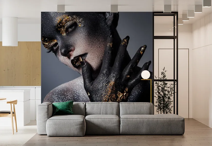 پوستر سه بعدی آرایشگاه زنانه و سالن زیبایی | کاغذ دیواری آرایشگاه زنانه و سالن زیبایی