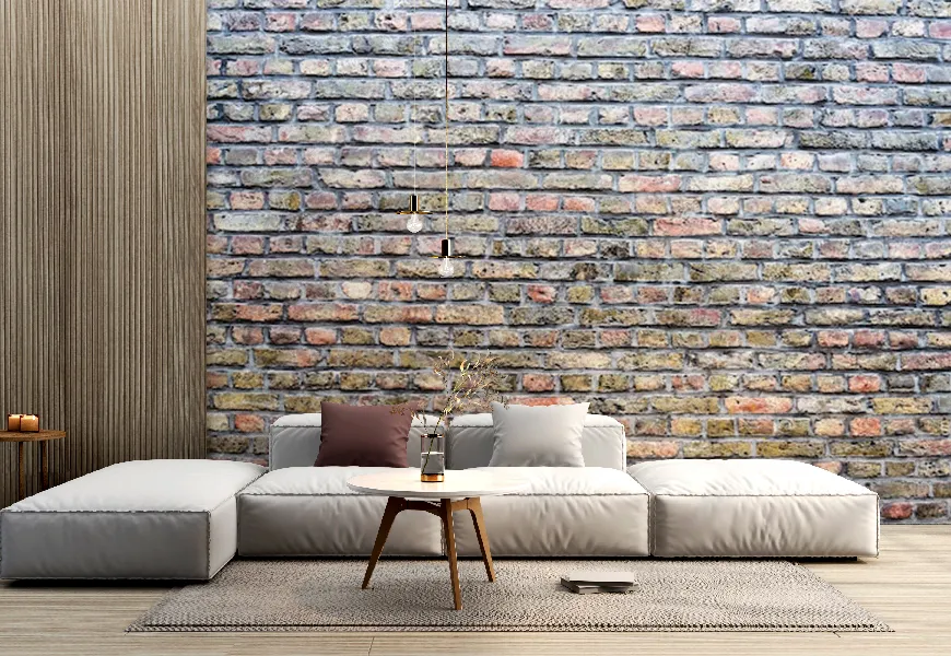 کاغذ دیواری طرح آجر | کاغذ دیواری طرح آجر