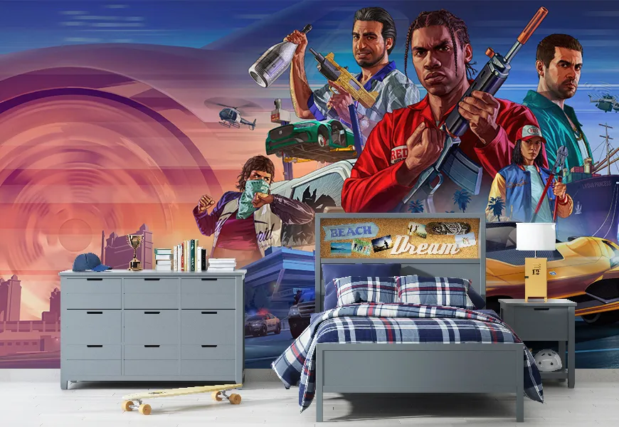 کاغذ دیواری جی تی ای | کاغذ دیواری جی تی ای