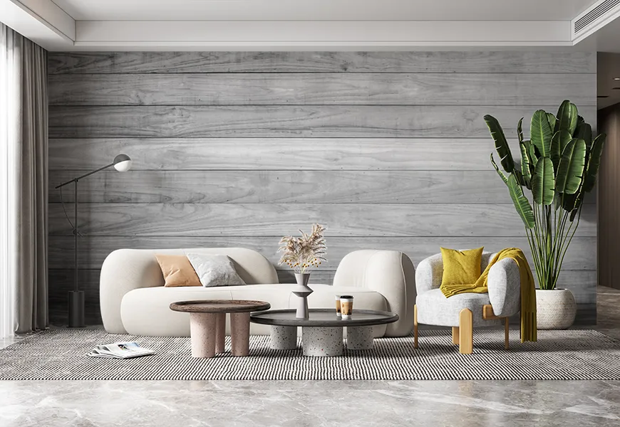 کاغذ دیواری طرح چوب طوسی | کاغذ دیواری طرح چوب طوسی