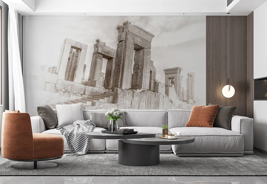 کاغذ دیواری سه بعدی تخت جمشید | کاغذ دیواری سه بعدی تخت جمشید