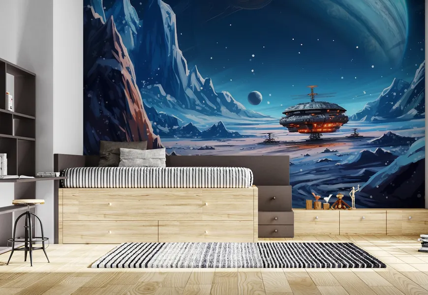 پوستر دیواری منظومه شمسی | پوستر دیواری منظومه شمسی