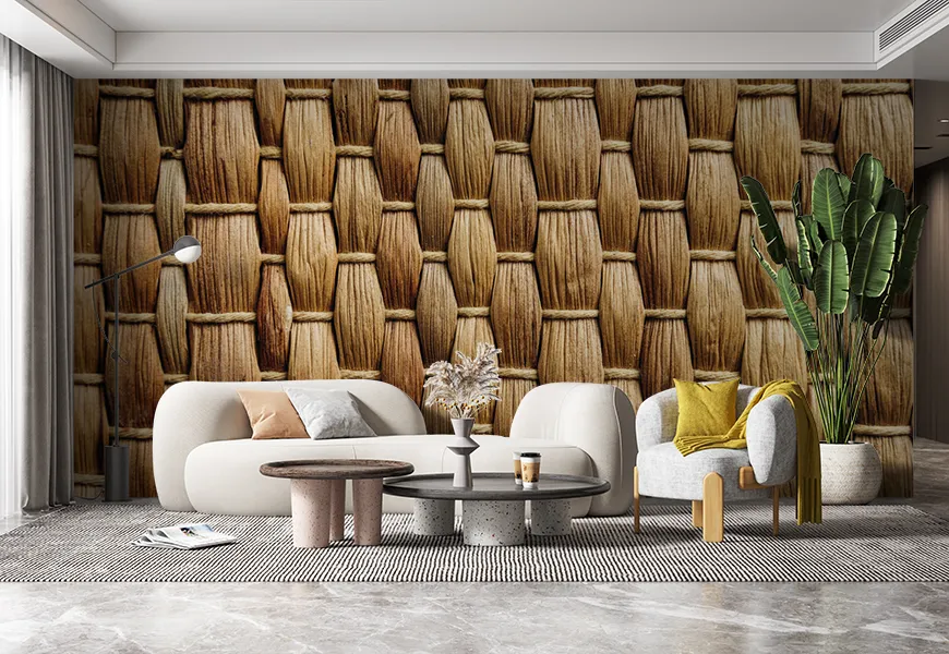 کاغذ دیواری حصیری | کاغذ دیواری حصیری