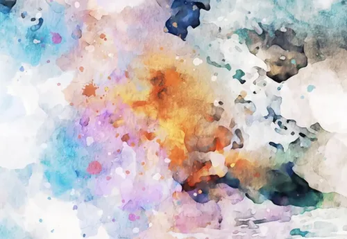 کاغذ دیواری با طرح آبرنگ | کاغذ دیواری با طرح آبرنگ