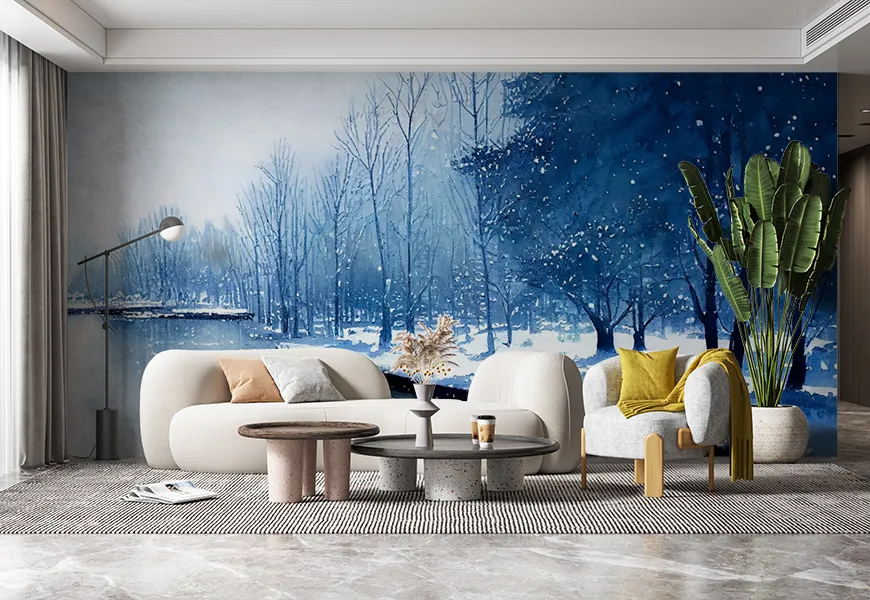 کاغذ دیواری طرح زمستان | کاغذ دیواری طرح زمستان