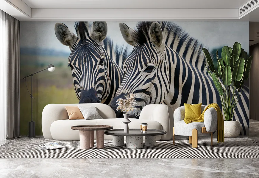 کاغذ دیواری با طرح گورخر | کاغذ دیواری با طرح گورخر