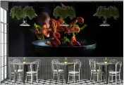 کاغذ دیواری سه بعدی رستوران