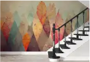 کاغذ دیواری سه بعدی راه پله و راهرو