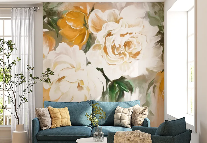 پوستر دیواری مدرن طرح گل رز