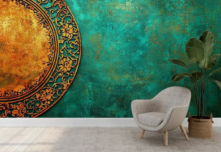 کاغذ دیواری مذهبی طرح اسلیمی