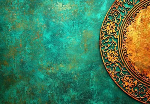 کاغذ دیواری مذهبی طرح اسلیمی