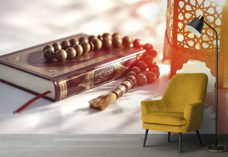 کاغذ دیواری مذهبی طرح قرآن کریم