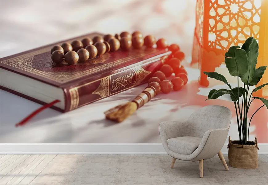 کاغذ دیواری مذهبی طرح قرآن کریم