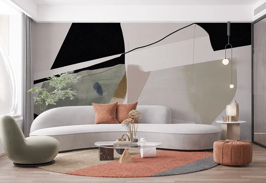 پوستر مدرن طرح اشکال هندسی