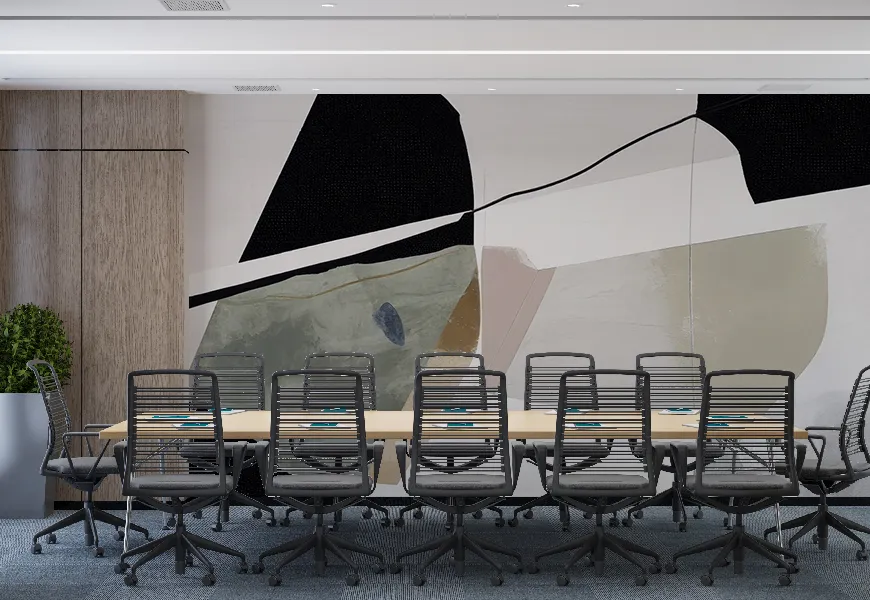 پوستر مدرن اداری طرح اشکال هندسی