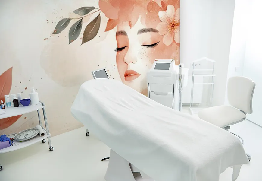 پوستر سه بعدی کلینیک زیبایی طرح چهره