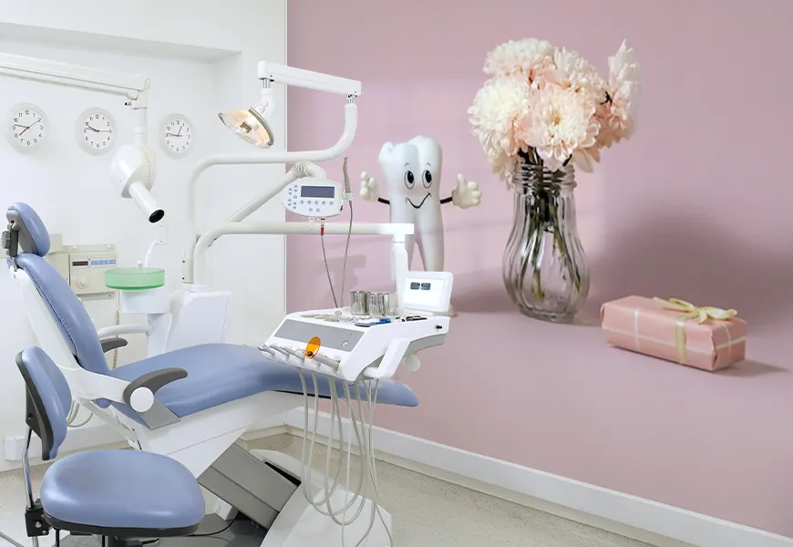 کاغذ دیواری سه بعدی کلینیک دندانپزشکی