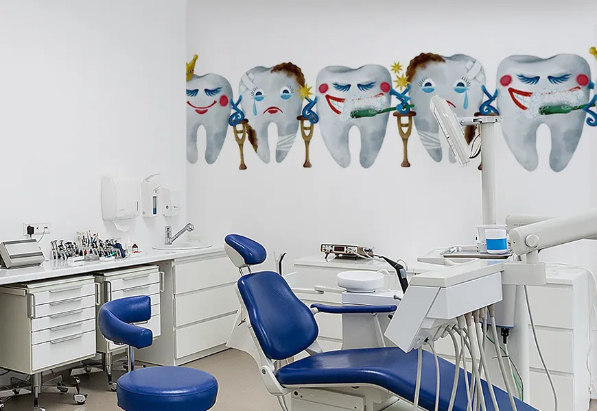 پوستر آموزشی طرح مطب دندانپزشکی کودکان