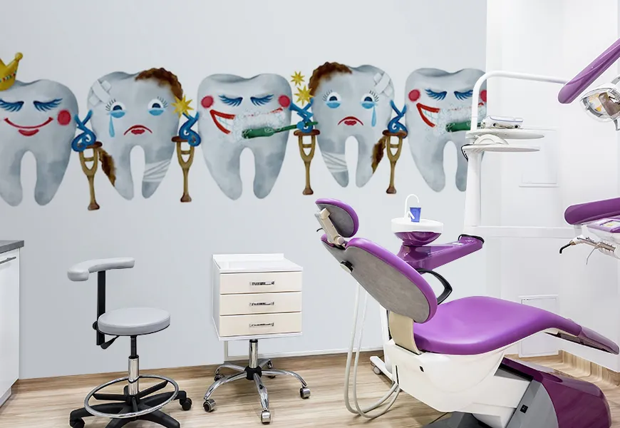 پوستر آموزشی طرح مطب دندانپزشکی کودکان