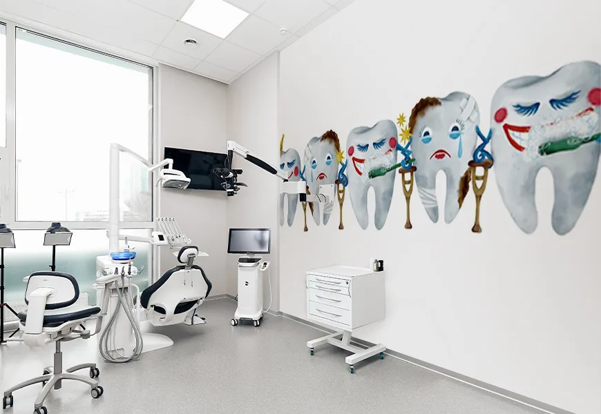 پوستر آموزشی طرح مطب دندانپزشکی کودکان
