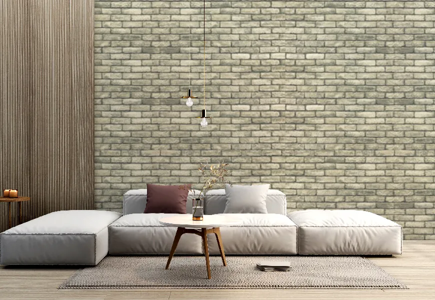 کاغذ دیواری 3 بعدی طرح دیوار آجری