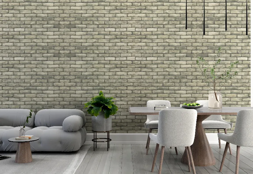 کاغذ دیواری سه بعدی طرح دیوار آجری