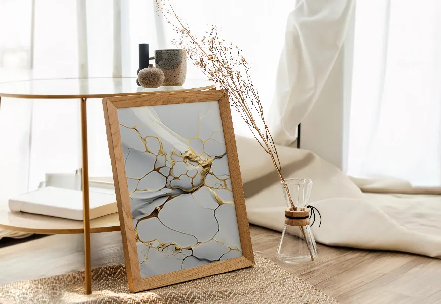 پوستر دیواری لاکچری طرح سنگ