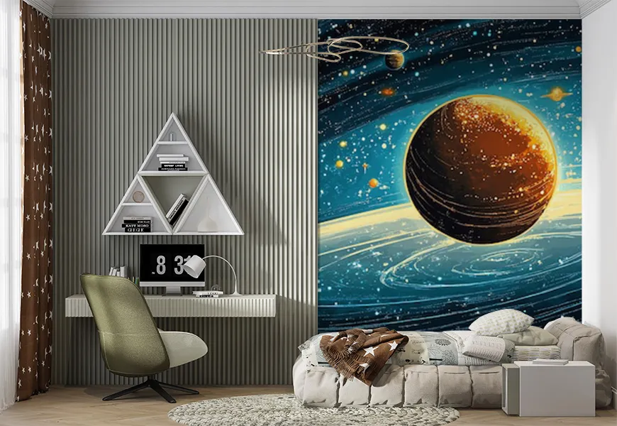 پوستر دیواری کلوز آپ طرح کهکشانی