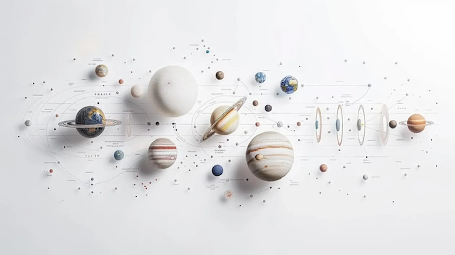 کاغذ دیواری کهکشان طرح منظومه شمسی