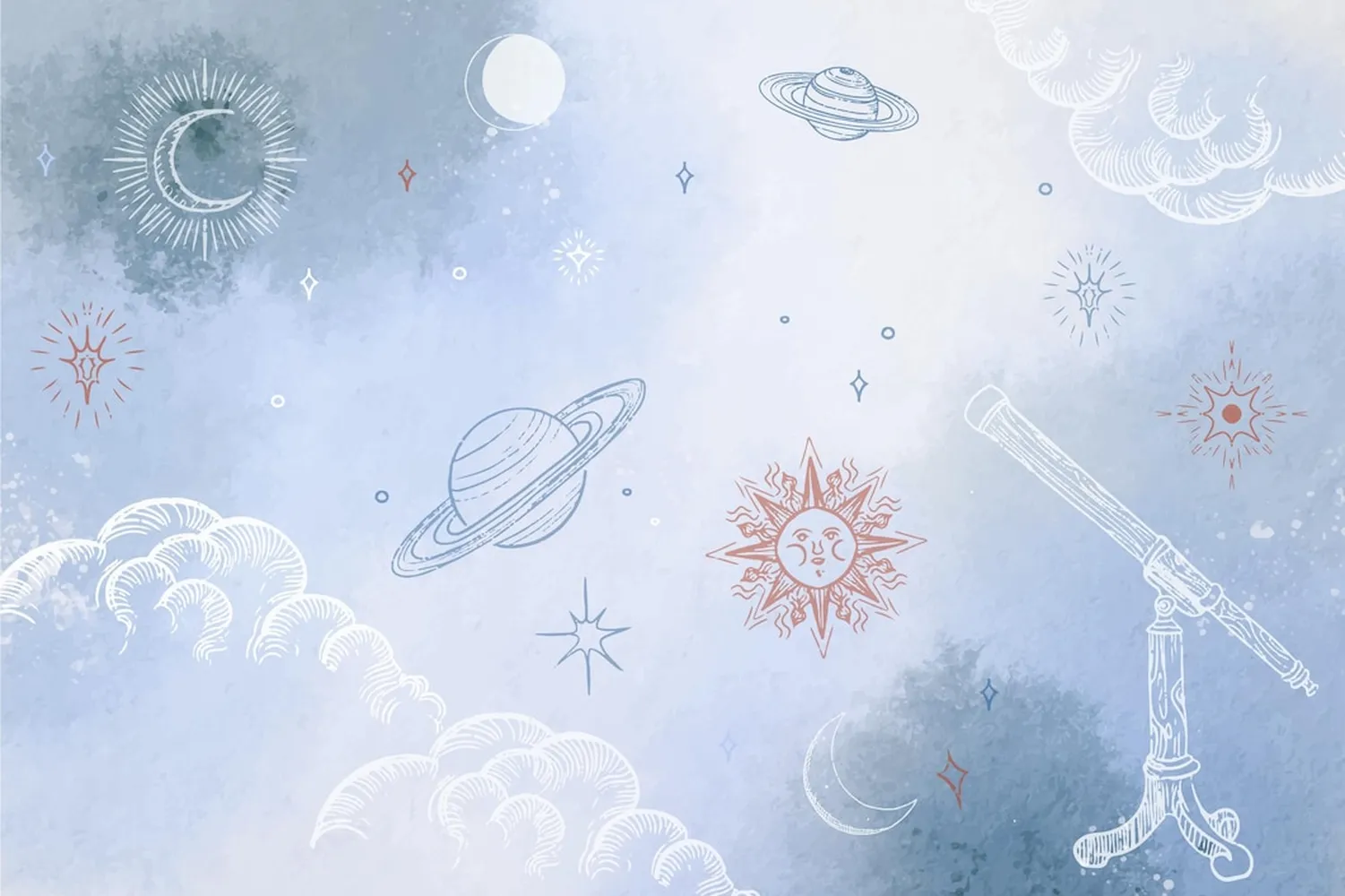 کاغذ دیواری کارتونی طرح کهکشانی