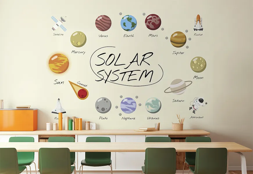 پوسترسه بعدی مدرسه طرح منظومه شمسی