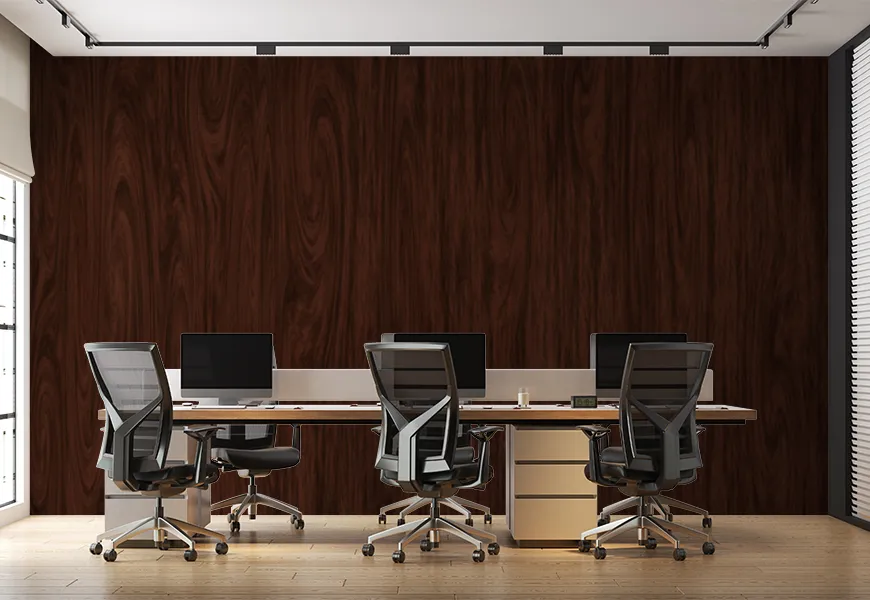 کاغذ دیواری طرح چوب قهوه ای