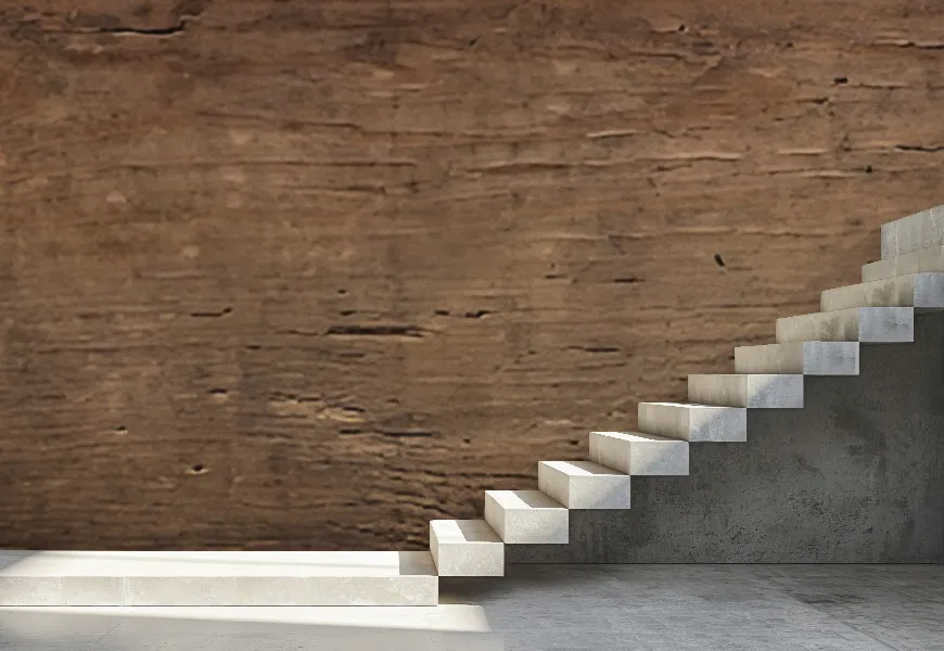 پوستر دیواری سه بعدی طرح چوب