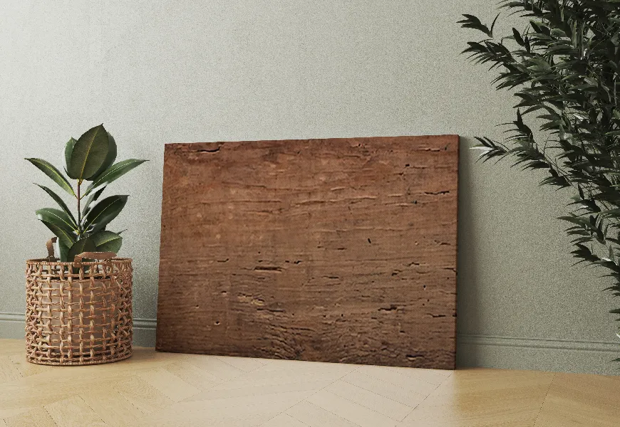 پوستر دیواری سه بعدی راهرو طرح چوب