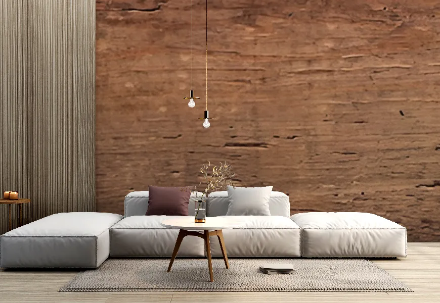 پوستر دیواری سه بعدی طرح چوب