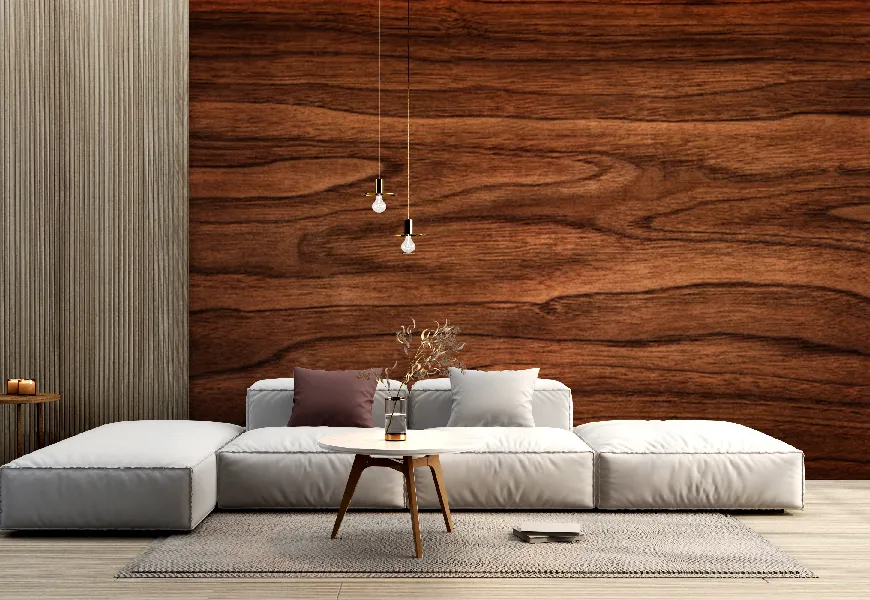 کاغذ دیواری چوبی طرح سطح برش درخت