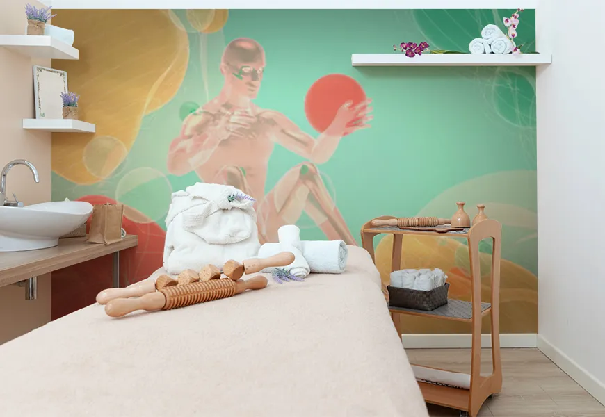 پوستردیواری سه بعدی طرح فیزیوتراپی