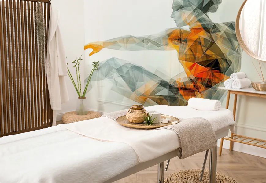 کاغذ دیواری طرح فیزیوتراپی