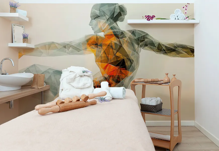 کاغذ دیواری طرح فیزیوتراپی