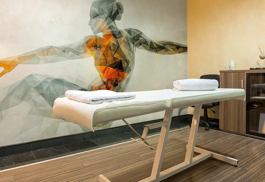 کاغذ دیواری طرح فیزیوتراپی