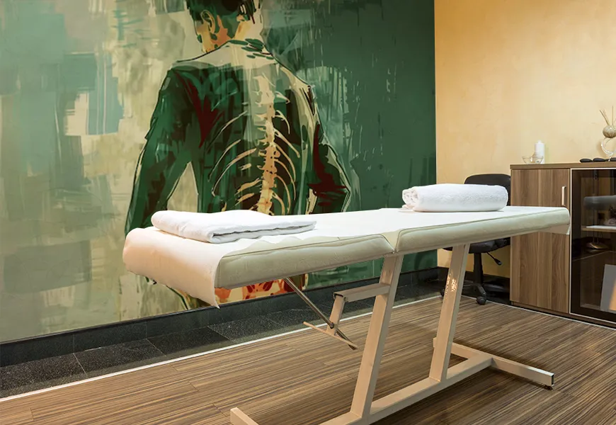 کاغذ دیواری سه بعدی طرح فیزیوتراپی