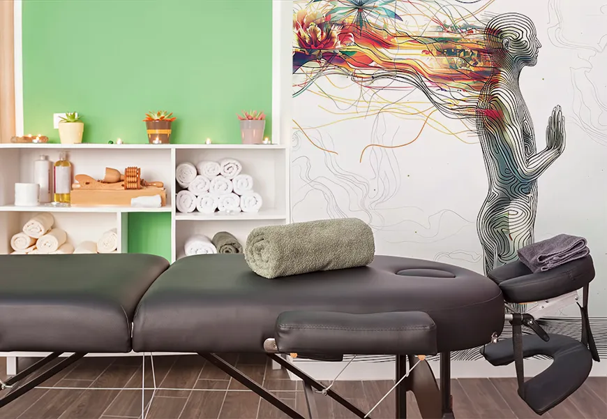 کاغذ دیواری طرح فیزیوتراپی