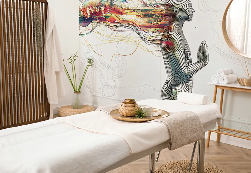 کاغذ دیواری طرح فیزیوتراپی