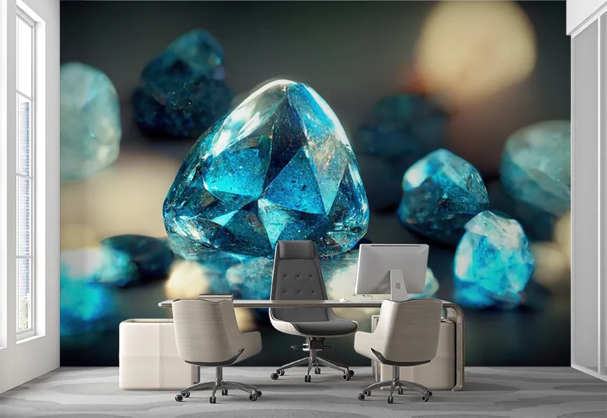 پوستر سه بعدی خاص طرح الماس