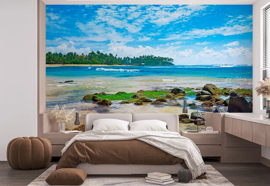 پوستر دیواری سه بعدی منظره دریای استوایی