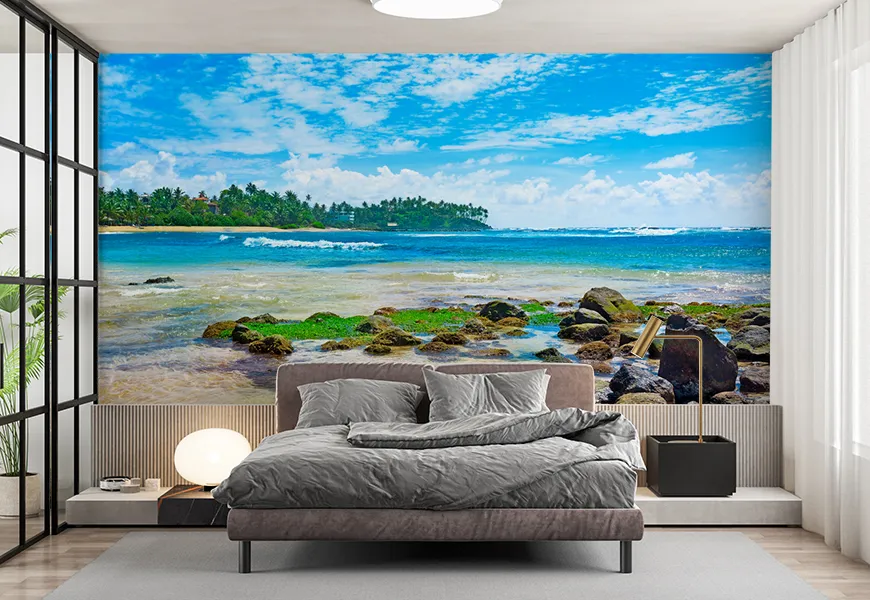 پوستر دیواری سه بعدی منظره دریای استوایی