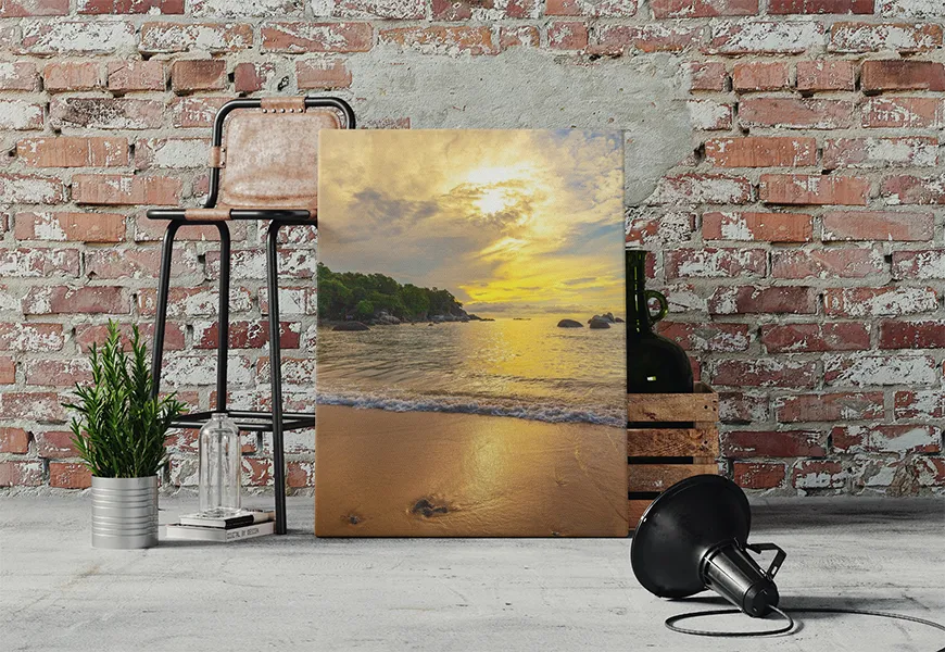 پوستر طرح طلوع خورشید در ساحل سامویی هوا تانون