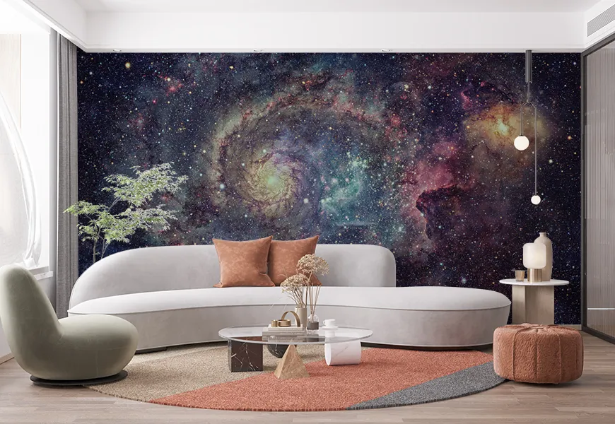 پوستر ستاره های سحابی در اعماق کهکشان